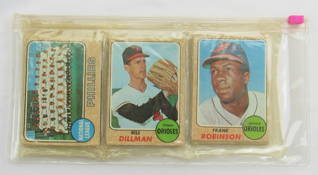 1968 Topps Baseball Card Rack Packs Factory Sealed - Frank Robinson on Top
