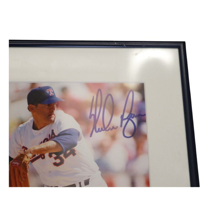 Nolan Ryan Mets Astros Rangers Angels Autographed 25x40 Framed Collage JSA LOA