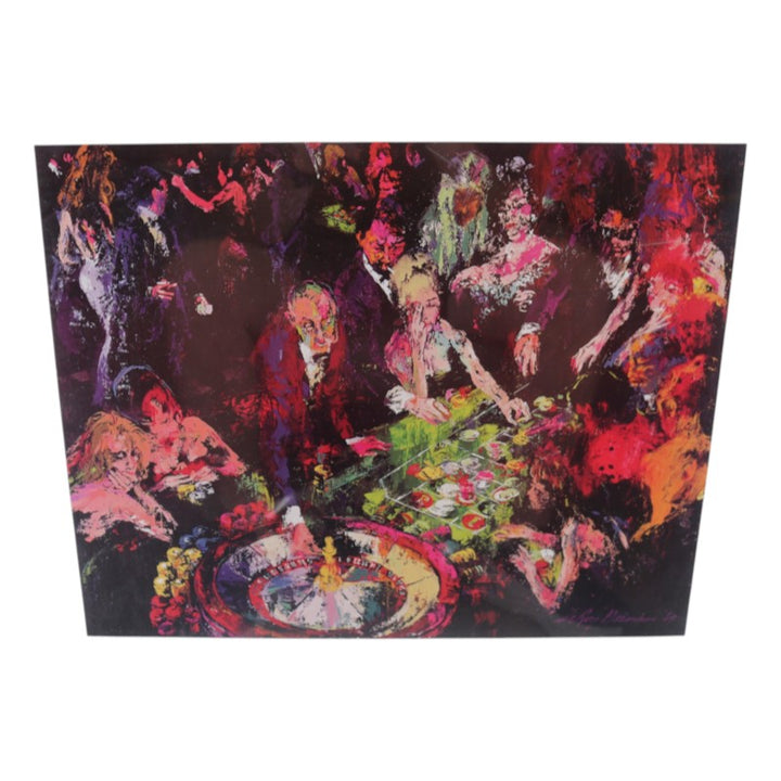 Leroy Neiman Autographed International Roulette 15x18 Framed Photo