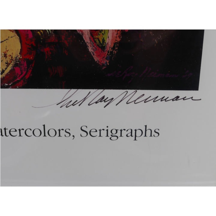 Leroy Neiman Autographed International Roulette 15x18 Framed Photo