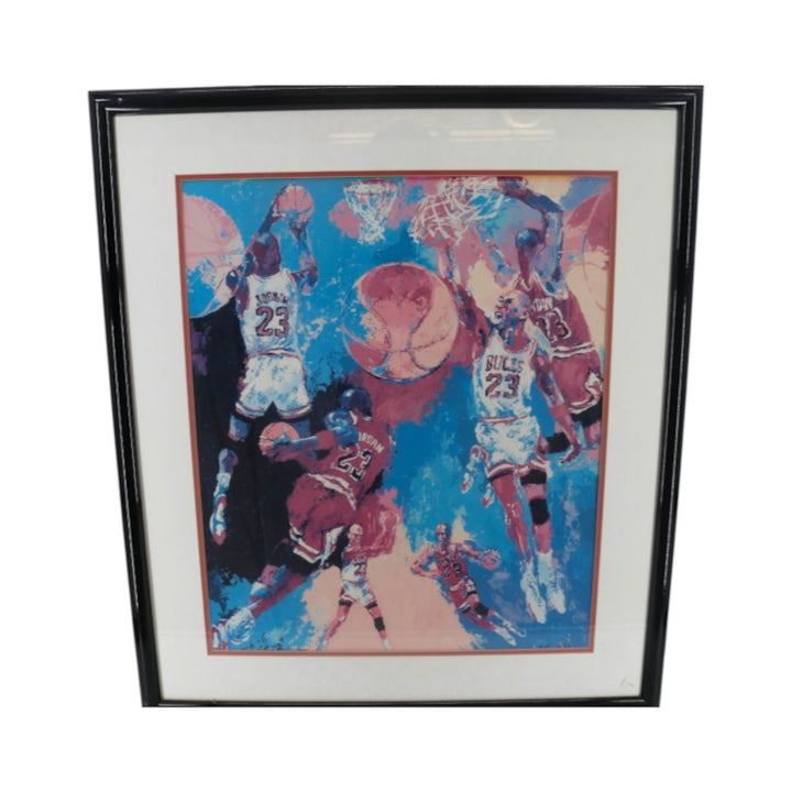 Michael Jordan 20x24 Framed Leroy Neiman Reprint Lithograph