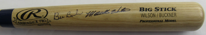 Bill Buckner Mookie Wilson Signed Rawlings Baseball Bat JSA CB21731
