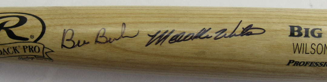 Bill Buckner Mookie Wilson Signed Rawlings Baseball Bat JSA CB21731