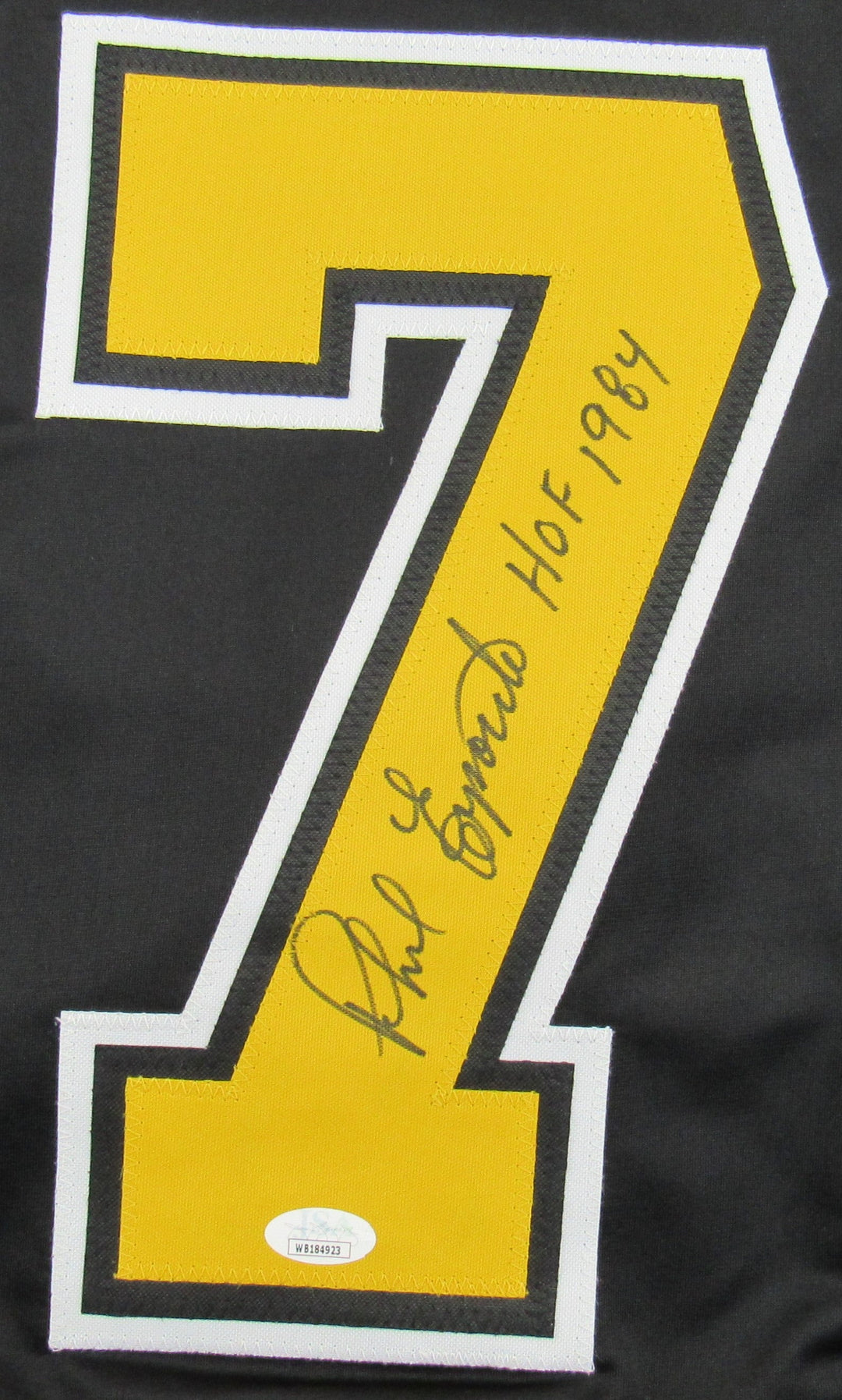 Phil Esposito Signed Replica Bruins Jersey w/ HOF Insc JSA Certified