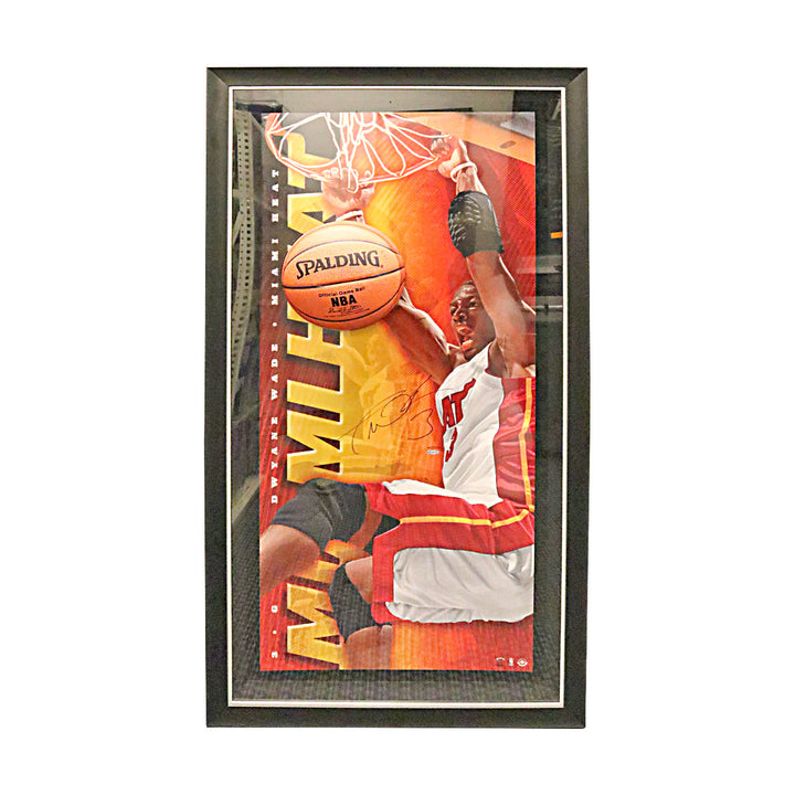 Dwyane Wade Miami Heat Autographed Signed Framed Upper Deck Breakthrough Collage LE #45/100 (UDA COA)
