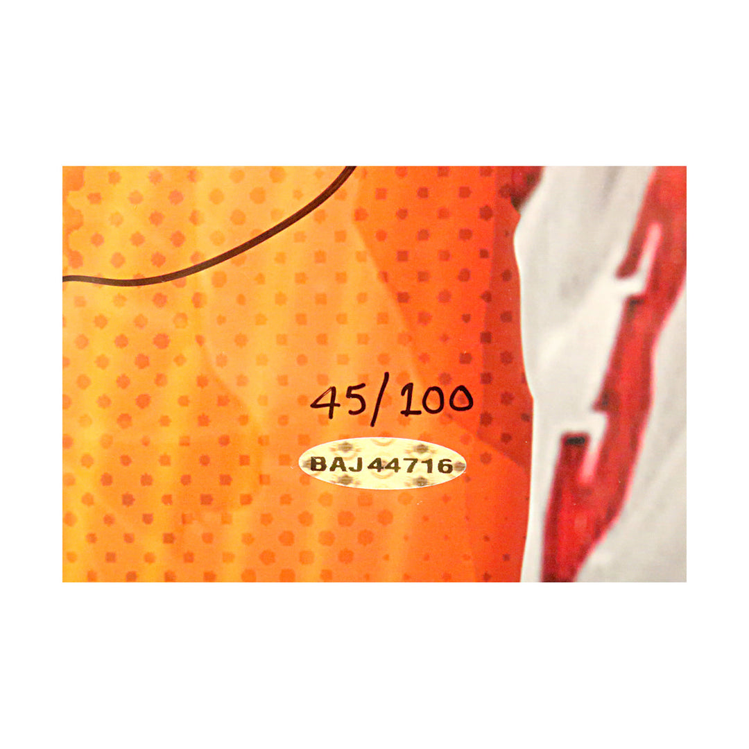 Dwyane Wade Miami Heat Autographed Signed Framed Upper Deck Breakthrough Collage LE #45/100 (UDA COA)