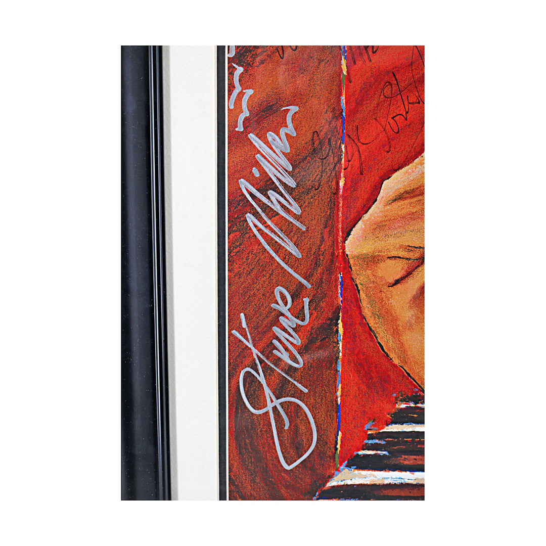 Steve Miller, Santana, Aaron Neville Multi Signed Autographed 1999 New Orleans Jazzfest Framed Poster (JSA LOA #ZZ25852)