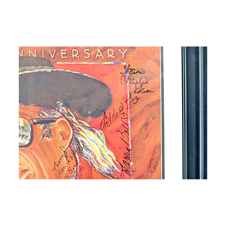 Steve Miller, Santana, Aaron Neville Multi Signed Autographed 1999 New Orleans Jazzfest Framed Poster (JSA LOA #ZZ25852)