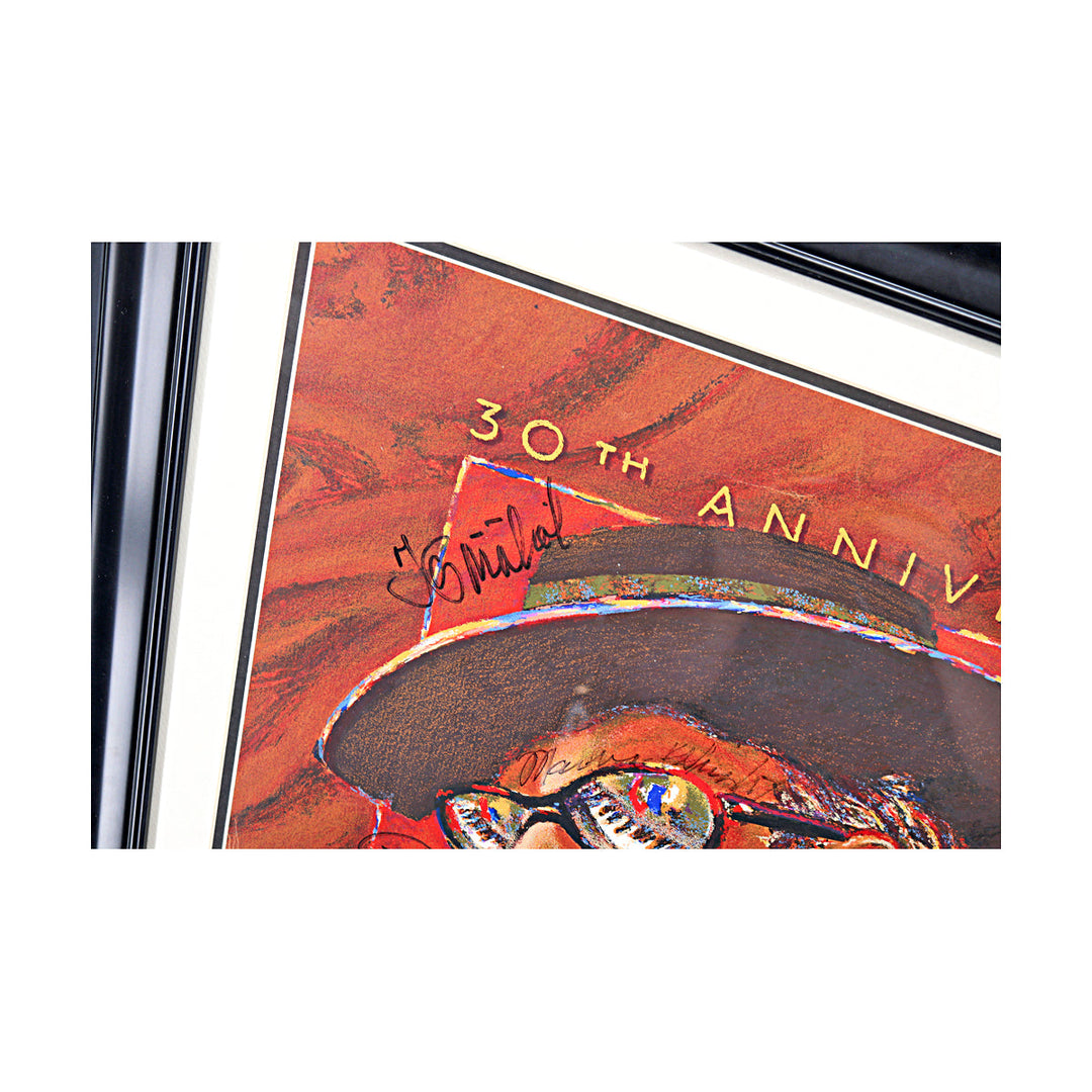 Steve Miller, Santana, Aaron Neville Multi Signed Autographed 1999 New Orleans Jazzfest Framed Poster (JSA LOA #ZZ25852)