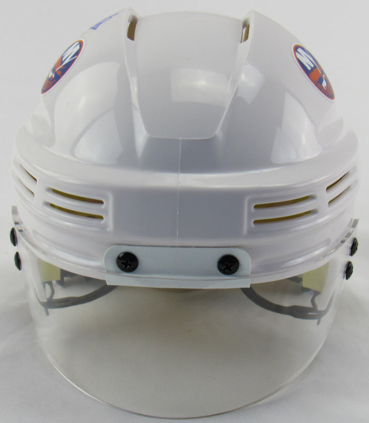 Denis Potvin Signed Islanders White Mini Helmet JSA Witness COA