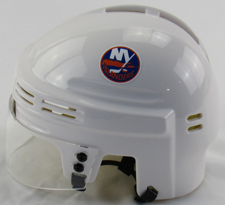 Denis Potvin Signed Islanders White Mini Helmet JSA Witness COA