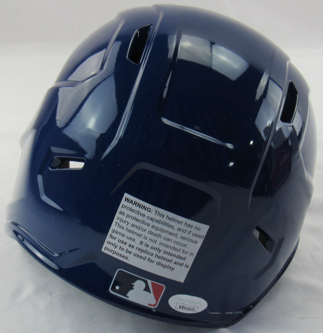 Carlos Delgado Signed Blue Jays Batting Helmet JSA Witness COA