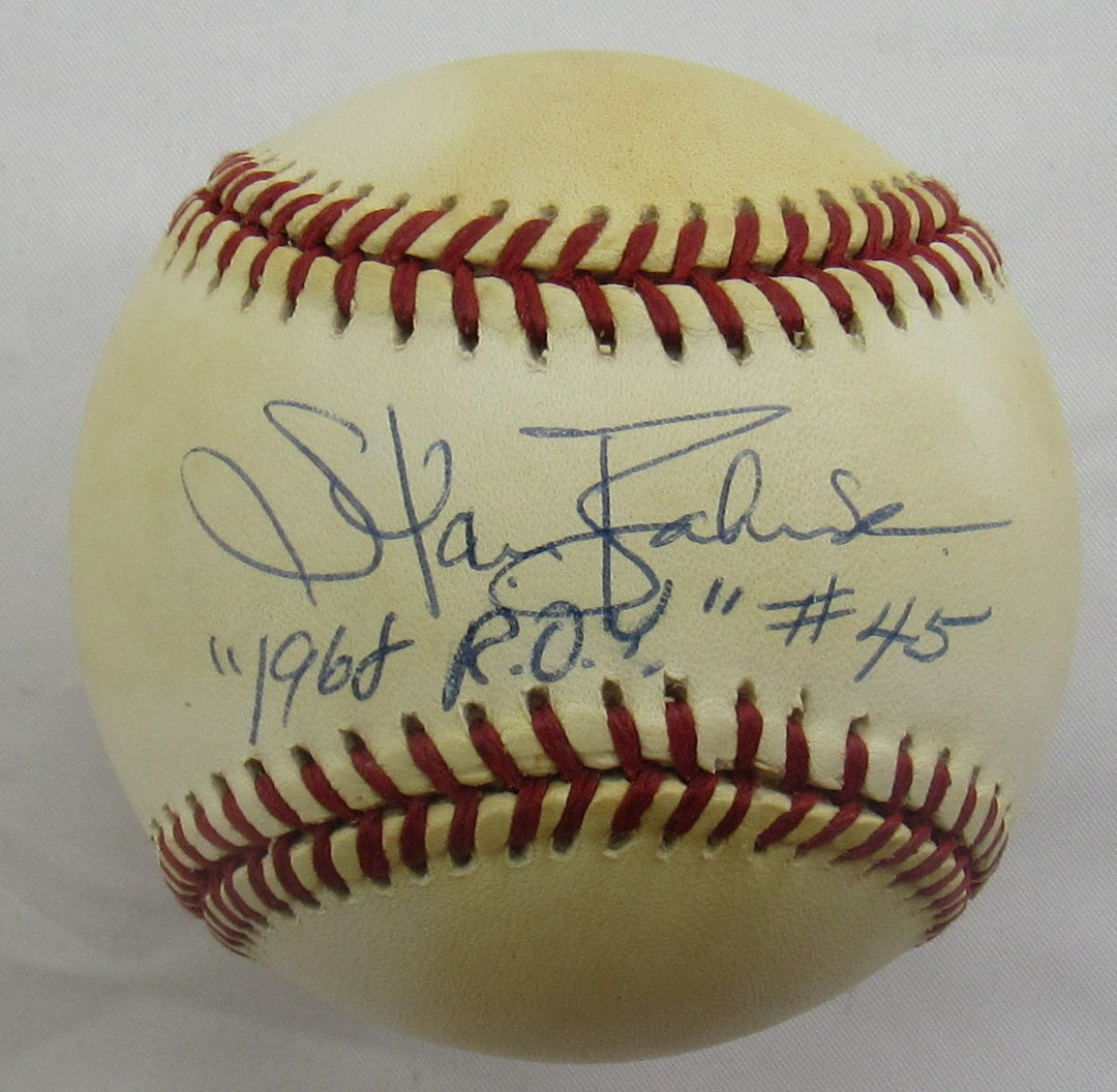 Stan Bahnsen Signed Auto Rawlings Baseball B151