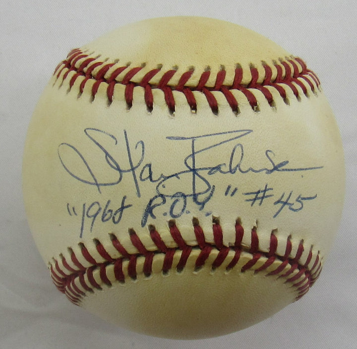 Stan Bahnsen Signed Auto Rawlings Baseball B151