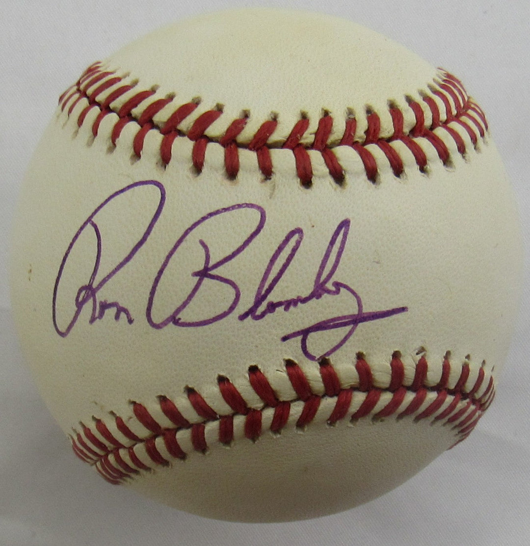 Ron Blomberg Signed Auto Rawlings Baseball B152