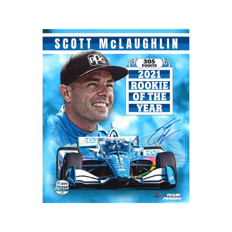 Scott McLaughlin Autographed Rookie of the Year 16x19