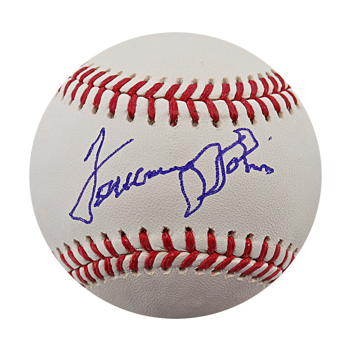 Tommy John Yankees Dodgers White Sox Autographed MLB Baseball (CX Auth)