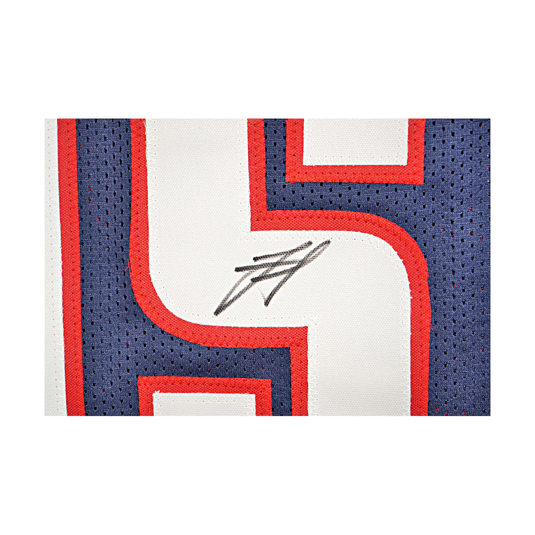 Nikola Jokic Denver Nuggets Autographed Navy Custom Jersey Beckett Holo Only