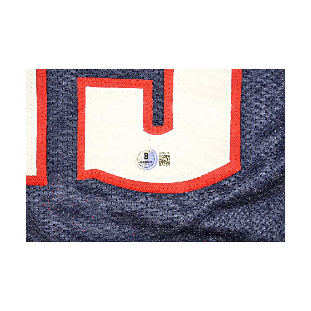 Nikola Jokic Denver Nuggets Autographed Navy Custom Jersey Beckett Holo Only