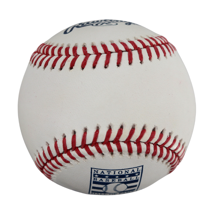 Andruw Jones Braves Yankees Autographed Inscribed HOF Logo Baseball (CX Auth)