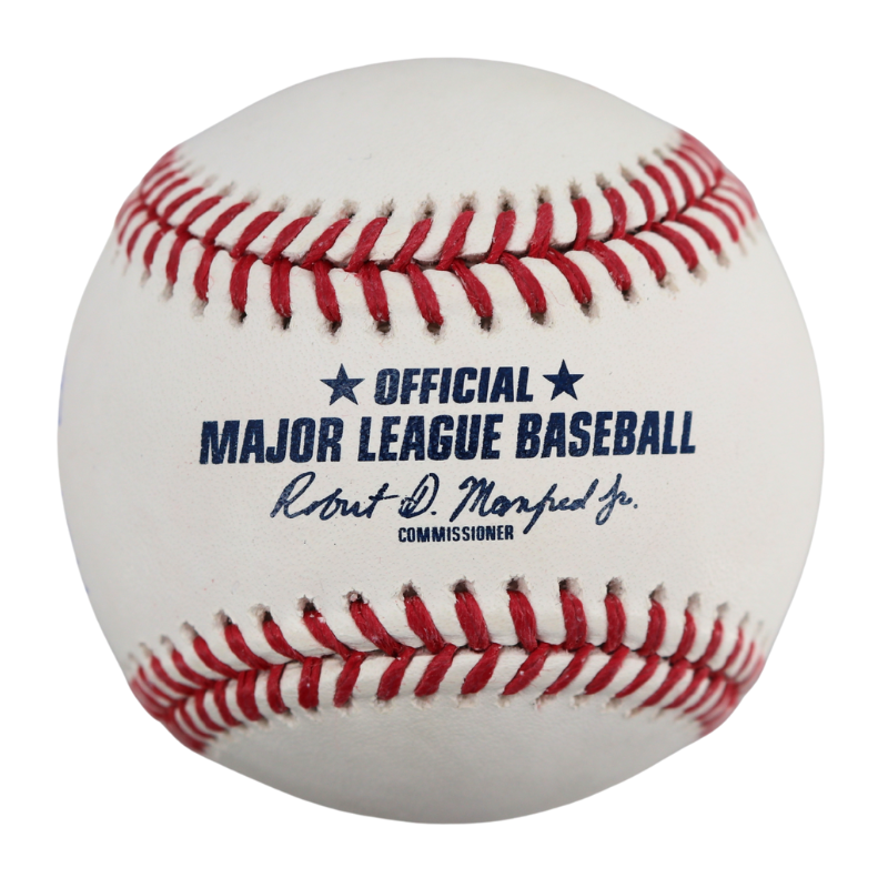 Andruw Jones Braves Yankees Autographed Inscribed HOF Logo Baseball (CX Auth)