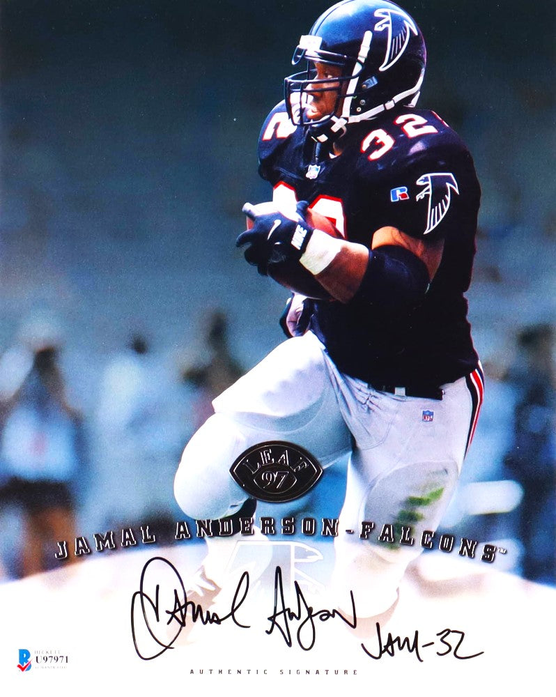 Jamal Anderson Atlanta Falcons Signed 8x10 Photo (Beckett)