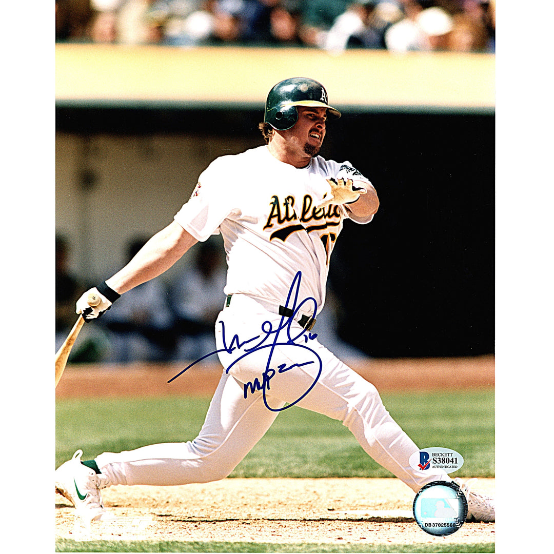 Jason Giambi Signed Oakland Athletics 8x10 Photo with MVP 2000 Inscription, Beckett COA