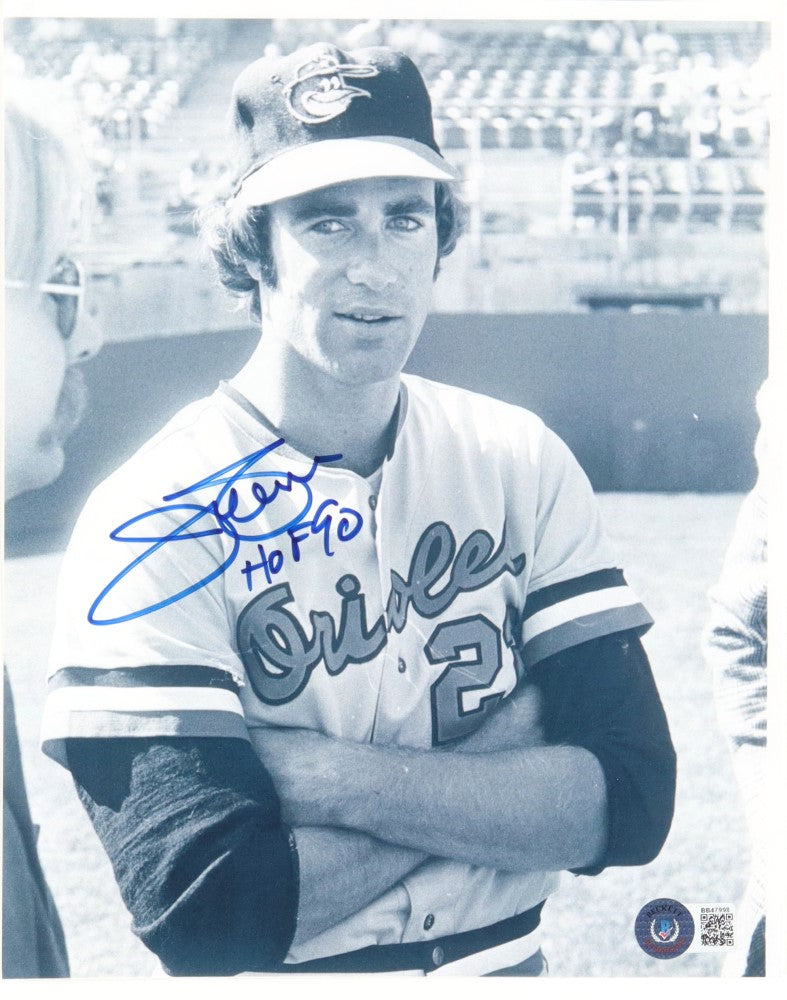Jim Palmer Baltimore Orioles and Hall of Famer Signed Vintage 8x10 Photo Inscribed HOF 90 (Beckett)