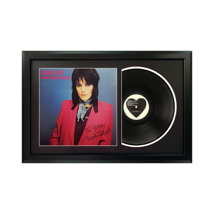 Joan Jett and the Blackhearts I Love Rock 'n Roll Genuine Vinyl Record & Cover Professionally Framed Display with a Black Mat