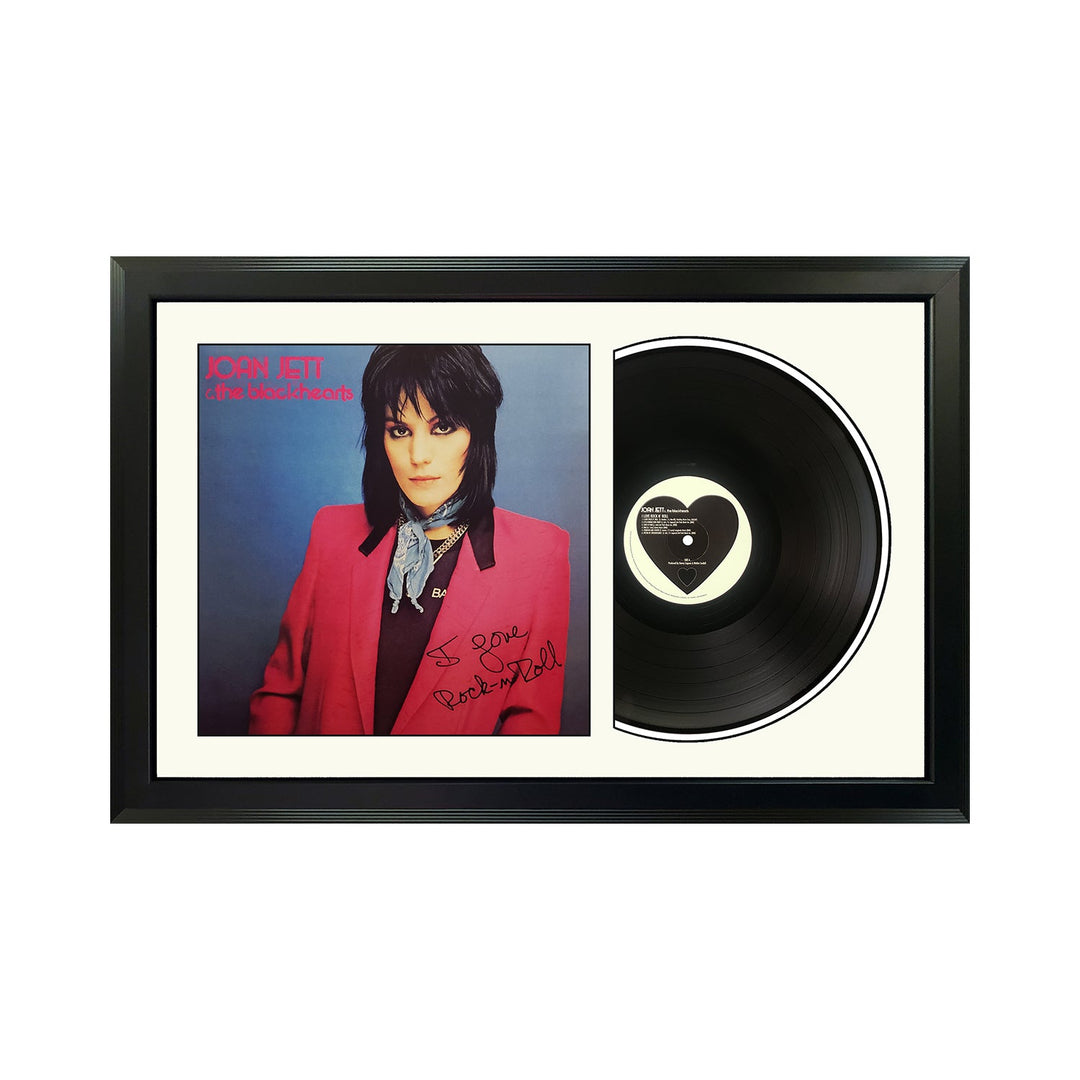Joan Jett and the Blackhearts I Love Rock 'n Roll  Genuine Vinyl Record & Cover Professionally Framed Display with a White Mat
