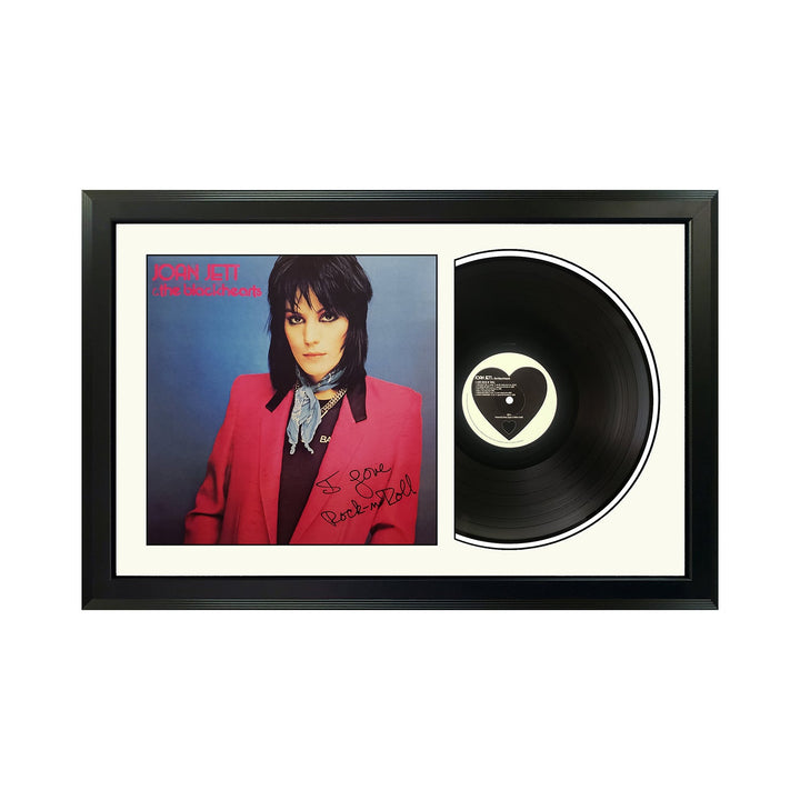 Joan Jett and the Blackhearts I Love Rock 'n Roll  Genuine Vinyl Record & Cover Professionally Framed Display with a White Mat