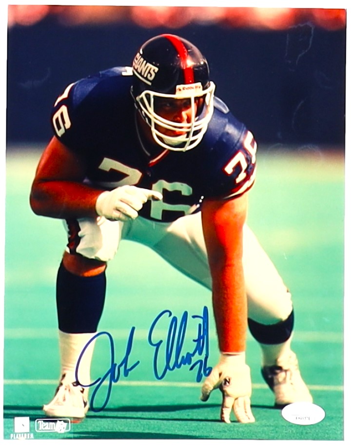 John Jumbo Elliott New York Giants Signed 8x10 Photo (JSA)