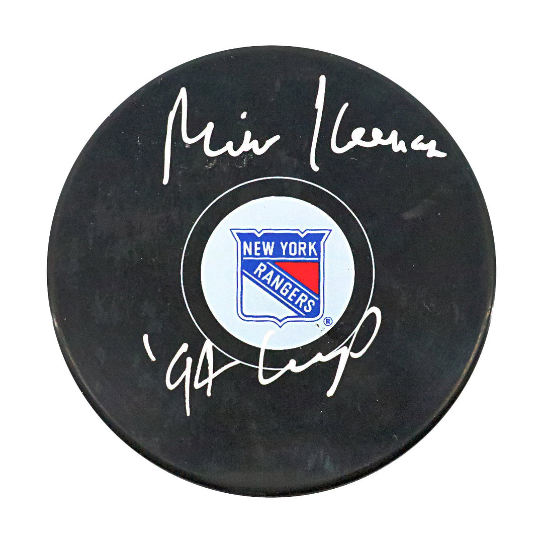 Mike Keenan New York Rangers Autographed Signed Inscribed '94 Cup' Replica Rangers Puck (CX Auth)