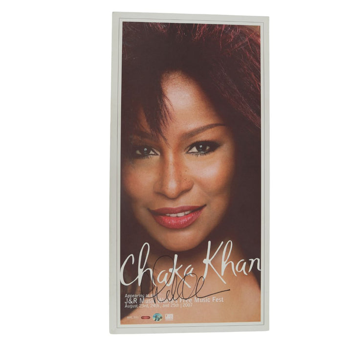 Chaka Khan Autographed Foam Mounted 12" x 24" 2007 Music Fest Poster