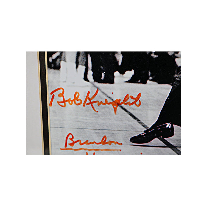 Bobby Knight Indiana University Autographed Signed Inscribed 11x14 Chair Toss Framed Photo (Brandon Steiner LOA)