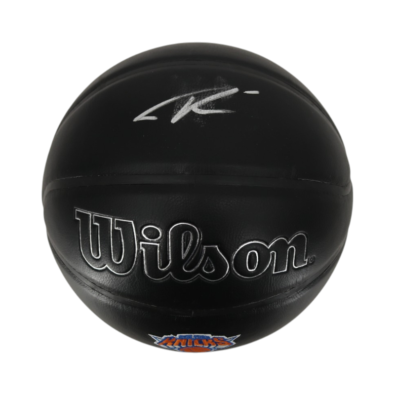 Tyler Kolek New York Knicks Autographed Black Knicks Logo NBA Basketball CX Auth