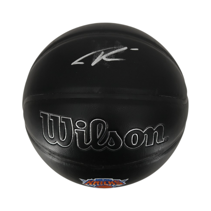 Tyler Kolek New York Knicks Autographed Black Knicks Logo NBA Basketball CX Auth