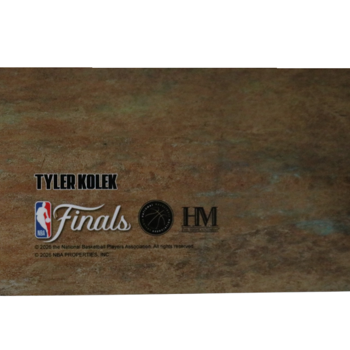 Tyler Kolek New York Knicks Autographed 11x14 Photograph with Trophy CX Auth
