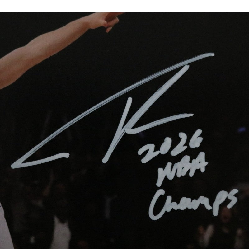 Tyler Kolek New York Knicks Autographed Inscribed 11x14 Photograph CX Auth