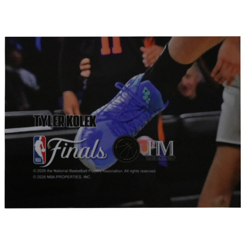 Tyler Kolek New York Knicks Autographed Inscribed 11x14 Photograph with Wembanyama CX Auth