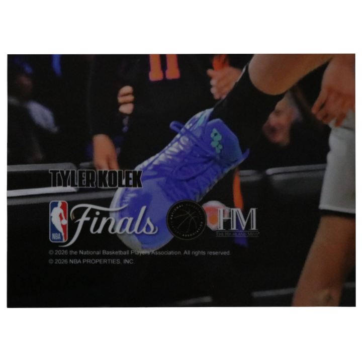 Tyler Kolek New York Knicks Autographed Inscribed 11x14 Photograph with Wembanyama CX Auth