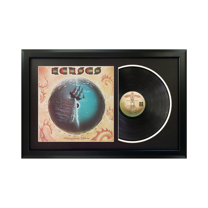 Kansas Point of No Return Genuine Vinyl Record & Cover Professionally Framed Display with a Black Mat
