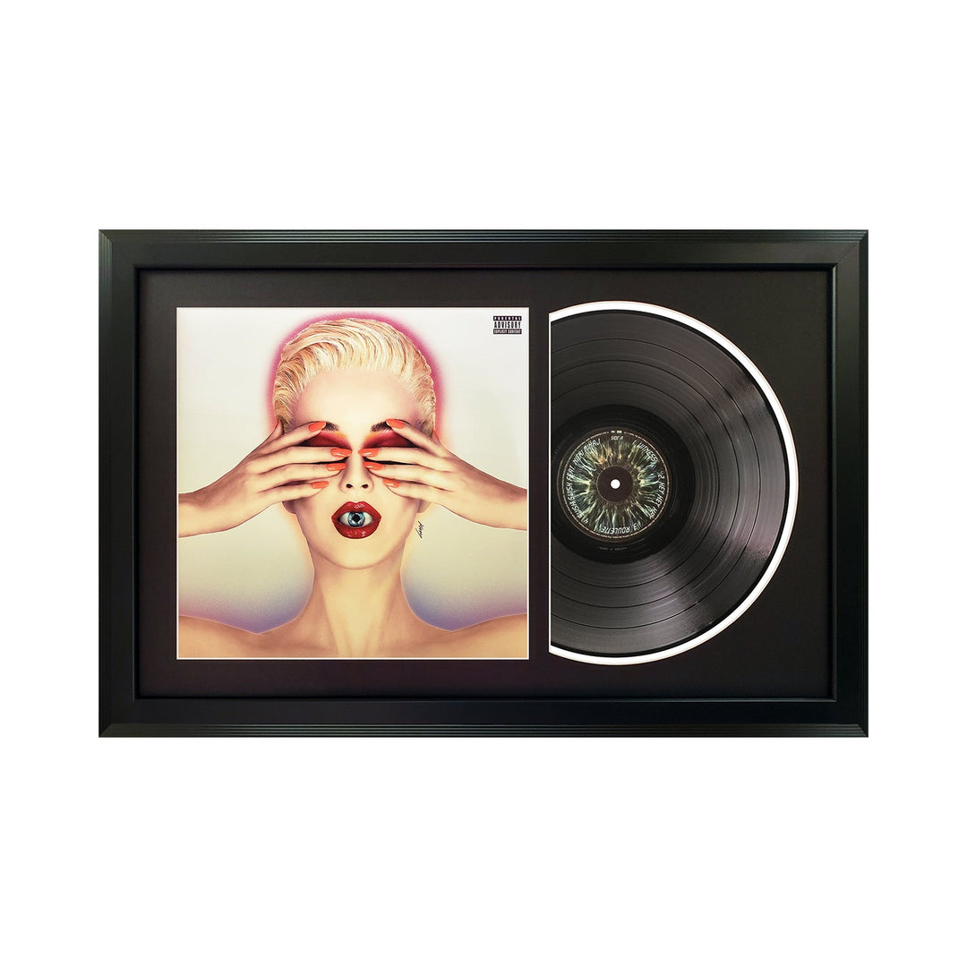 Katy Perry Witness Genuine Vinyl Record & Cover Professionally Framed 17.5 x 26.5 Wall Display with a Black Mat