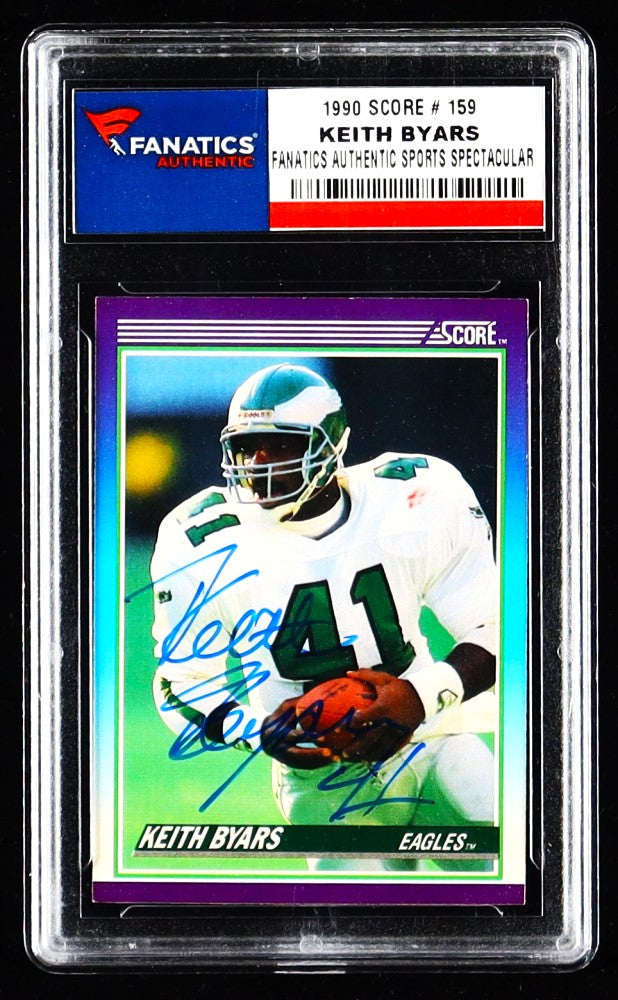 Keith Byars Philadelphia Eagles Signed 1990 Score #159 (Fanatics)