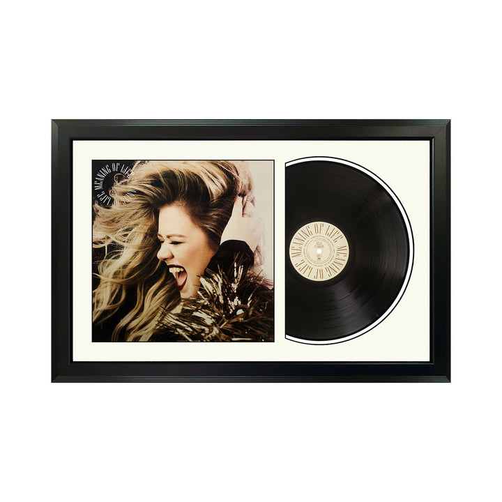 Kelly Clarkson Meaning of Life Genuine Vinyl Record & Cover Professionally Framed 17.5 x 26.5 Display with a White Mat