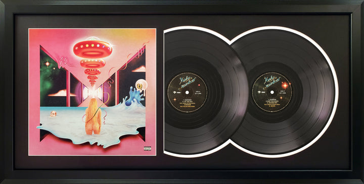 Kesha Rainbow Genuine Double Vinyl Records & Cover Professionally Framed 17.5 x 34.5 Wall Display with a Black Mat