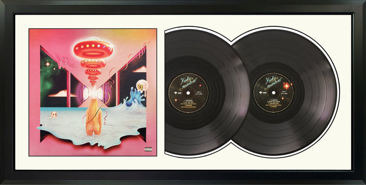 Kesha Rainbow Genuine Double Vinyl Records & Cover Professionally Framed 17.5 x 34.5 Wall Display with a White Mat