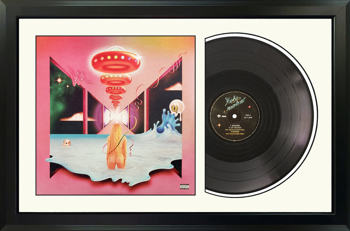 Kesha Rainbow Genuine Vinyl Record & Cover Professionally Framed 17.5 x 26.5 Wall Display with a White Mat