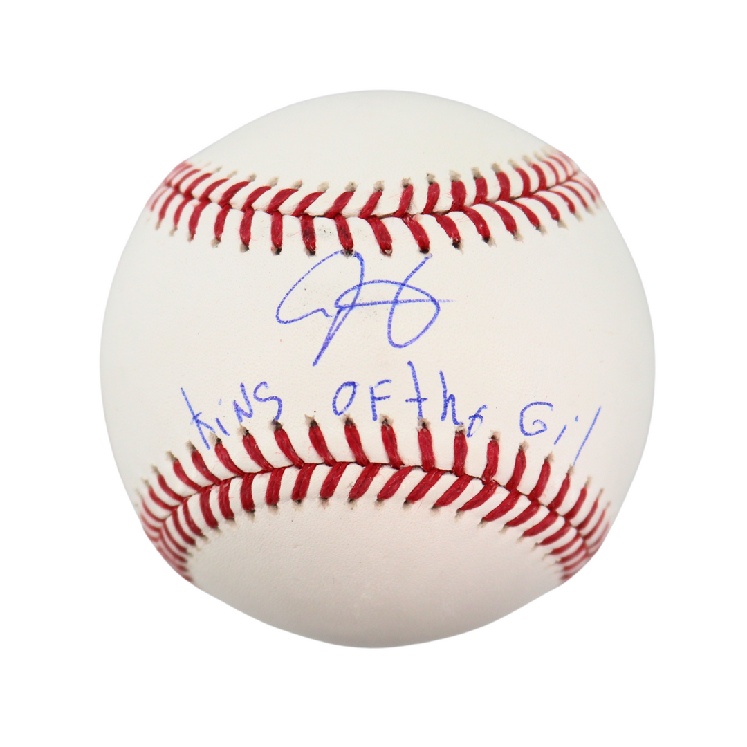 Luis Gil New York Yankees Autographed Signed Inscribed King of the Gil OMLB Ball (CX Auth)