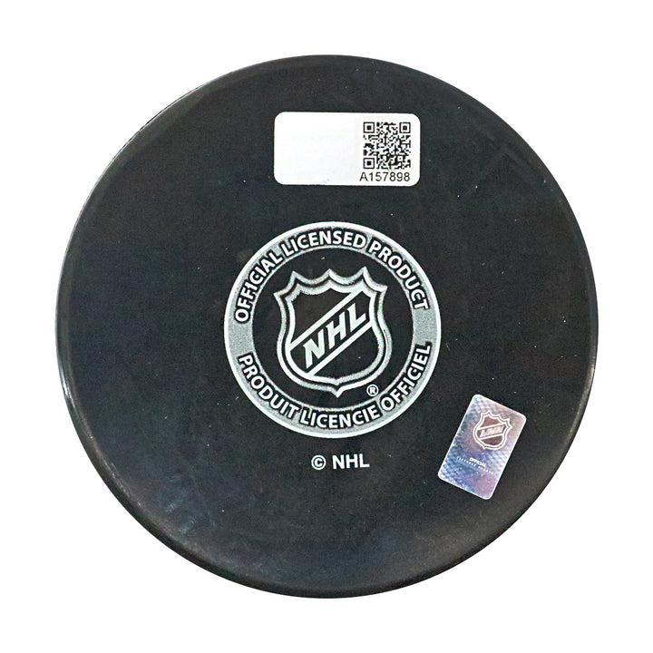 Steve Larmer New York Rangers Autographed Signed Inscribed '94 Cup' Replica Rangers Puck (CX Auth)